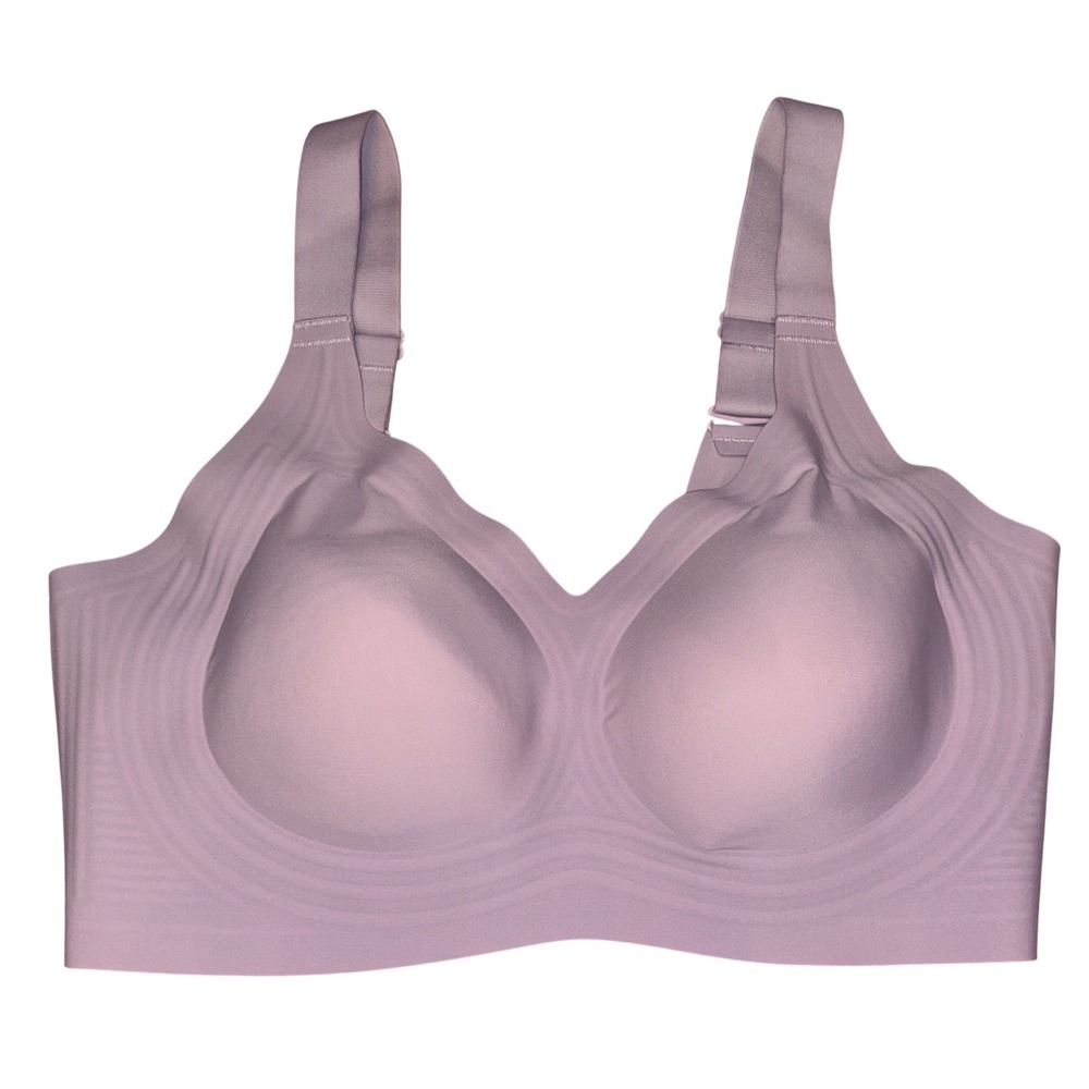 NEW Full Figure Lavender Seamless‎ Wireless Comfort Bra Plus Size 2XL